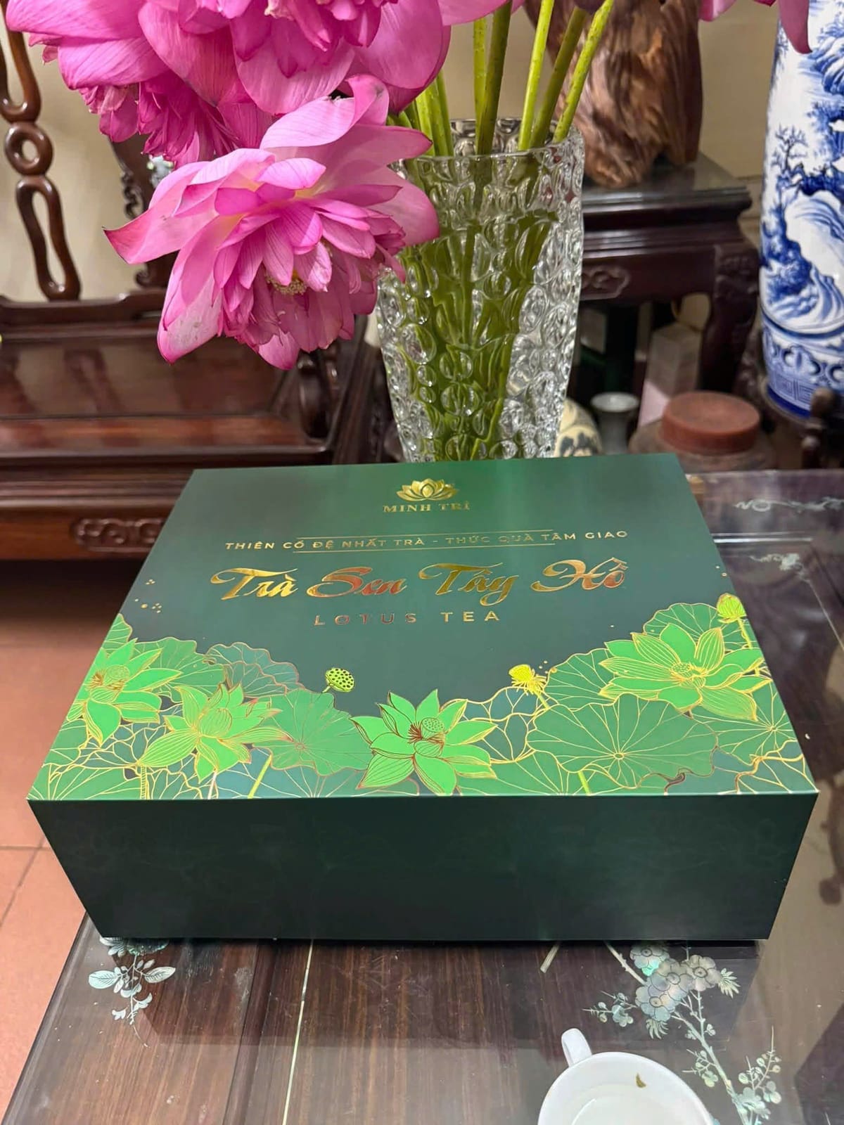 Set 20 bông trà sen sấy thăng hoa